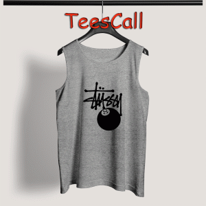 Tank Top stussy feature the 8 ball