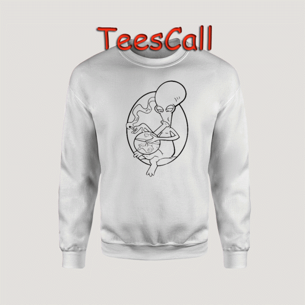 Sweatshirts Alien Smoking Bong