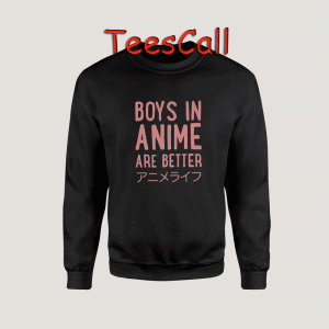 Sweatshirts Boys in Anime are Better