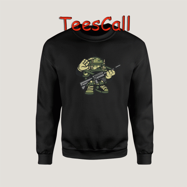 Sweatshirts Trooper Military Helmet Cartoon