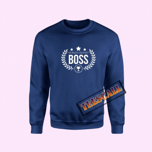 Sweatshirts World's Okayest Boss Logo