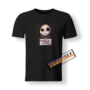 Guilty Jack Cute Skellington MugShot T-Shirt