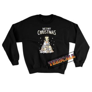 Cute Meowy Catmas Sweatshirt