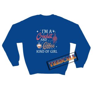Coffee-And-Crochet-Girl-Sweatshirt-Blue