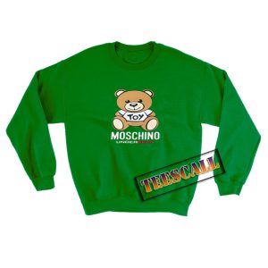 Moschino-Bear-Sweatshirt-Green
