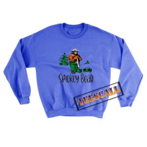 Smokey-Bear-Sweatshirt-Blue