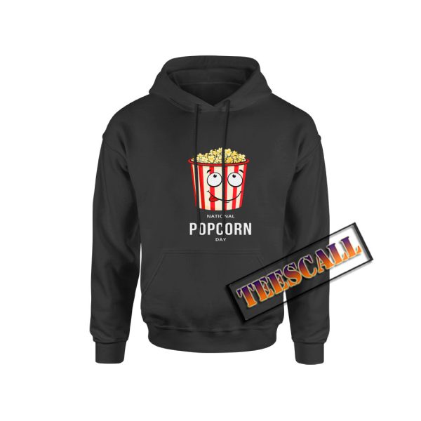 National-popcorn-day-Hoodie-Black