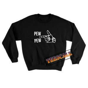Pew Pew Finger Gun Sweatshirt